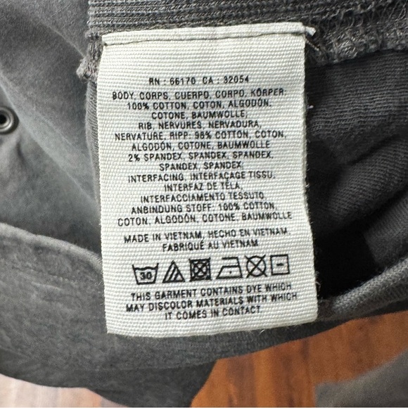 Saturday/Sunday by Anthropologie Grey Snap Collar Jacket Size S AS IS - Picture 9 of 10